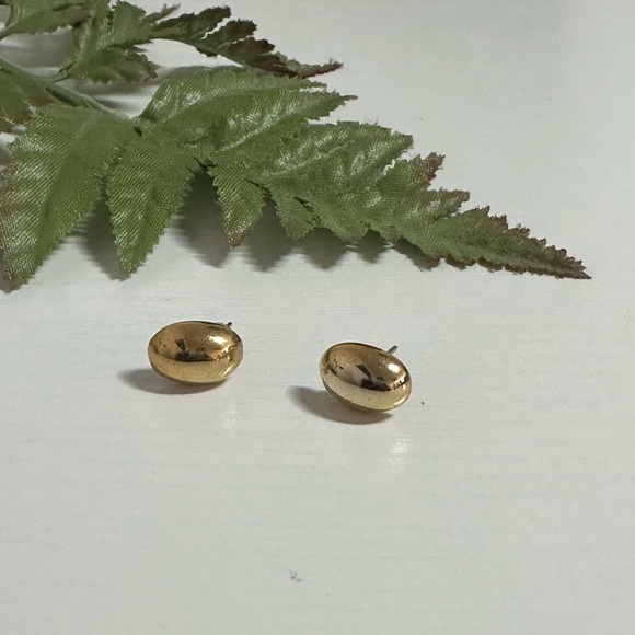 Simple Oval Earrings - Picture 1 of 3